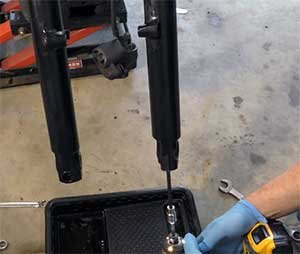 Remove the seals with a six millimeter hex socket