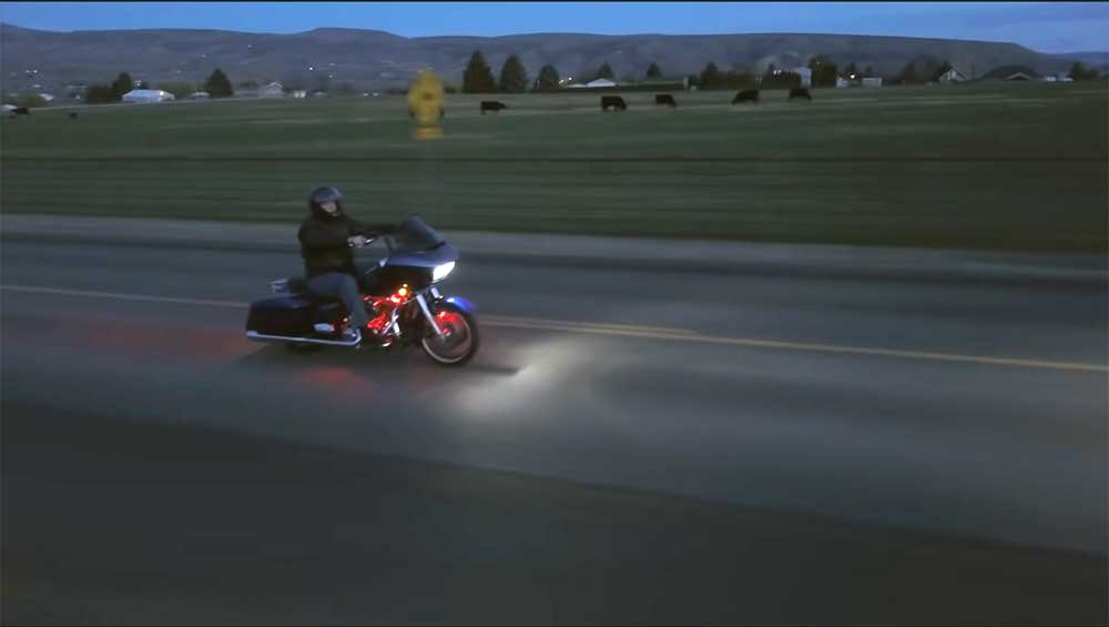 make the bike visible to other vehicles
