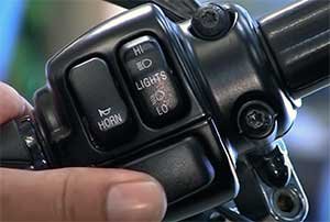 Press the left turn signal twice