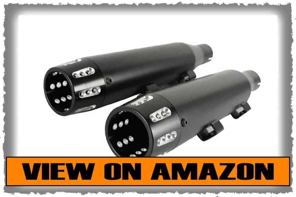 SHARKROAD Slip-on Mufflers Exhaust for Harley 2014-2021 Sportster XL 883-1200