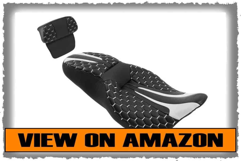 SLMOTO Seat & Backrest Pad For Harley Touring