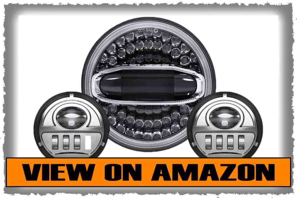 Z-OFFROAD LED Headlight with Halo DRL and Fog Lights