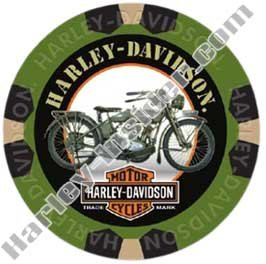 Military Series Bravo Two Poker Chips (Front)