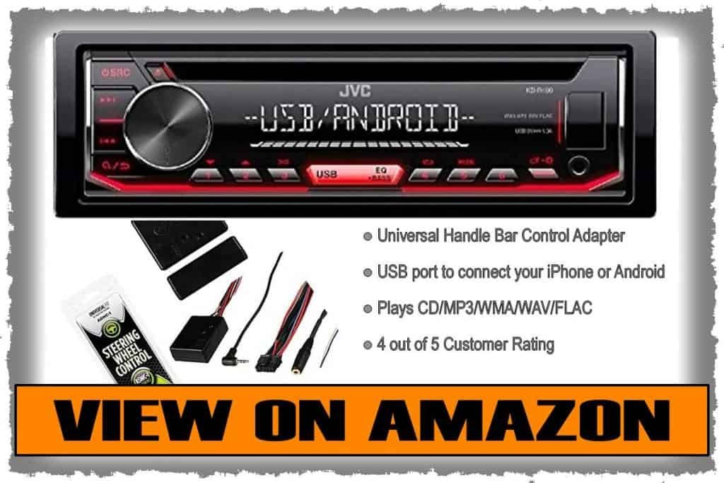 JVC KDR490 Radio for 98-2013 Harley Touring