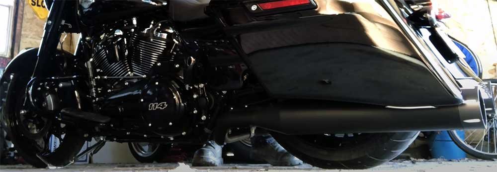 Slammed down Harley Davidson