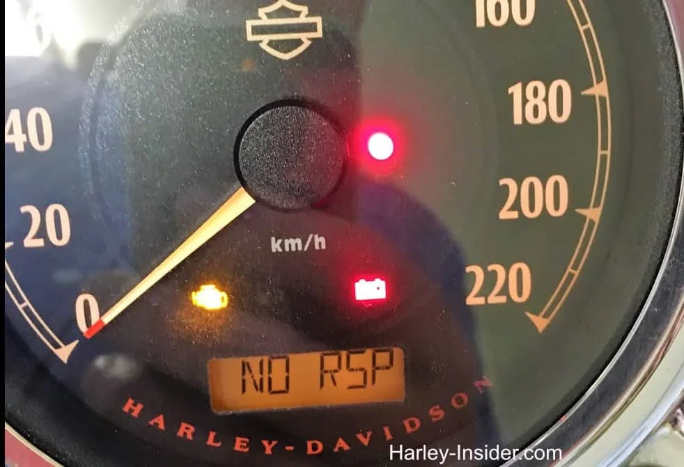 Harley-Davidson dashboard indicator and warning lights
